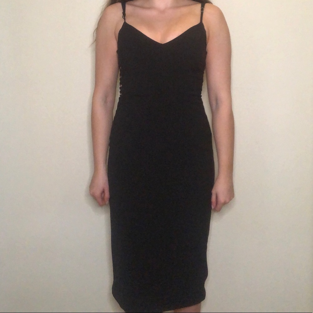 Black cocktail dress
